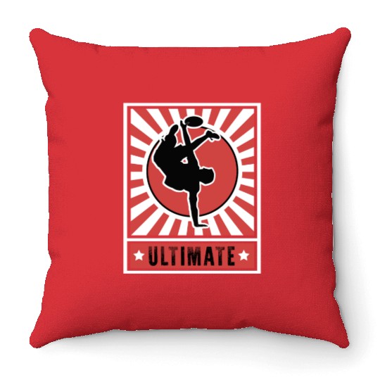 Ultimate - Ultimate Frisbee Throw Pillows