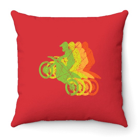 Dirt Bike Throw Pillows