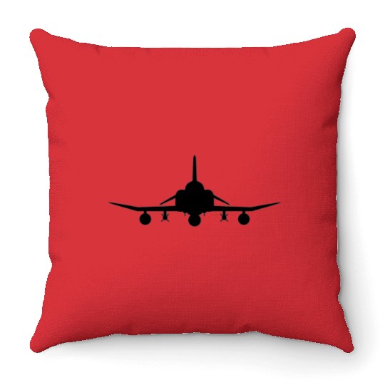 F-4 Phantom II Military Fighter Jet Throw Pillows