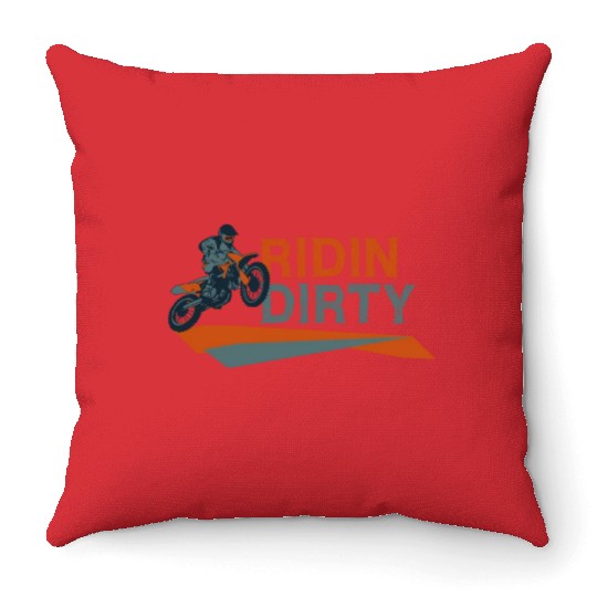 Dirt Bike MX Motocross Supercross Throw Pillows