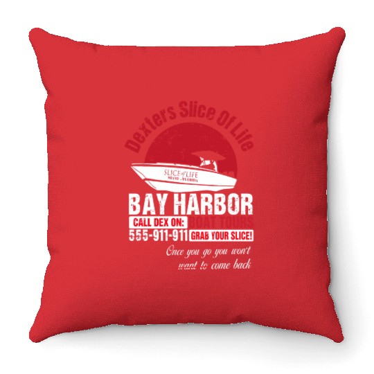Cool Dexter Bay Harbor Boat Tours Throw Pillows