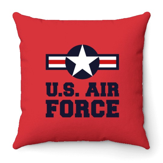 us air force Throw Pillows
