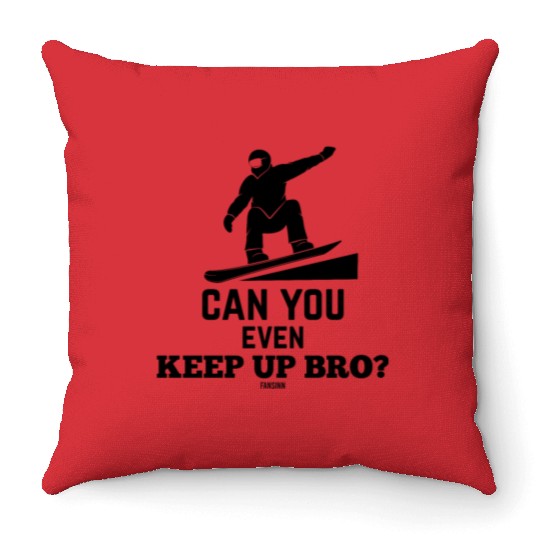 snowboard snowboarding snowboard holidays Throw Pillows