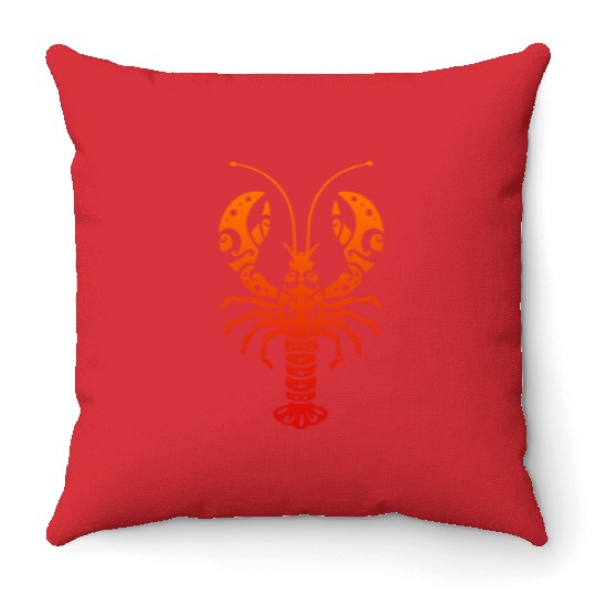 Maori Lobster Polynesian T Tattoo Gift Idea Throw Pillows