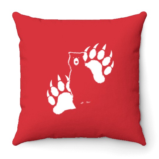 Grizzly Bear Throw Pillows
