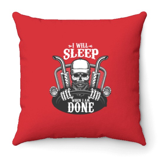 Truck Truck Driver Trucker Truck Driver Gifts Throw Pillows