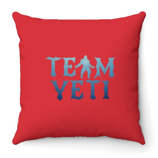 Yeti Abominable Snowman Mythological Creatures Throw Pillows