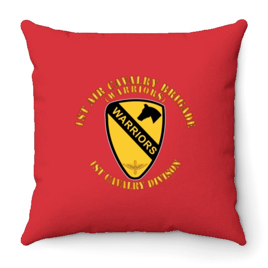 Army 1st Air Cavalry Bde Warriors 1st Cav Division Throw Pillows