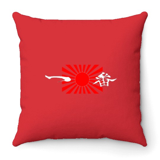 Afro Samurai Headband White Throw Pillows