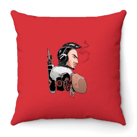programmer Throw Pillows gift robot fan Throw Pillows