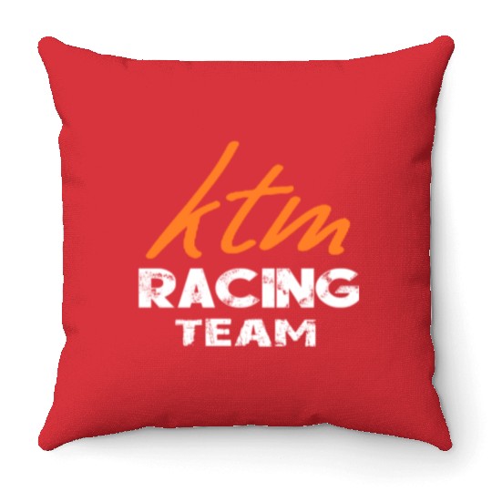 Ktm Racing Team Throw Pillows
