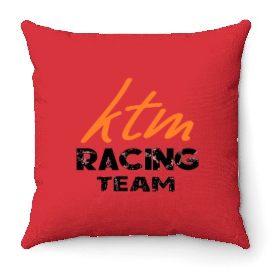 Ktm Racing Motogp Throw Pillows