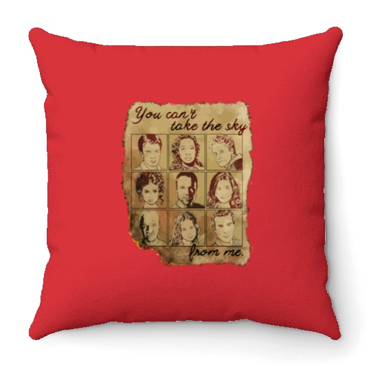 Firefly Burned Poster Throw Pillows