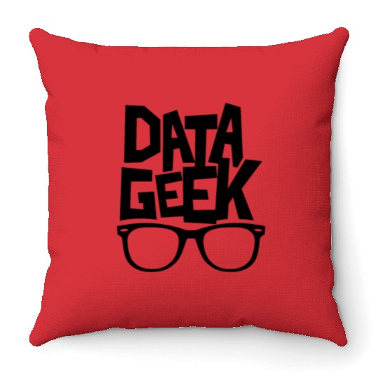 Data Geek analysis Numbers Analyst Funny Throw Pillows