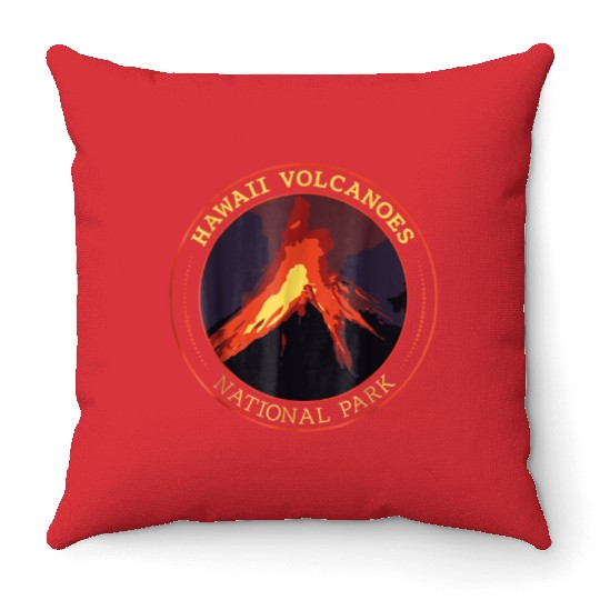 Hawaii Volcanoes National Park Throw Pillows Camping H