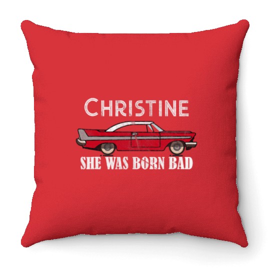 Christine Classic Car Model Lover Automotive Theme Throw Pillows