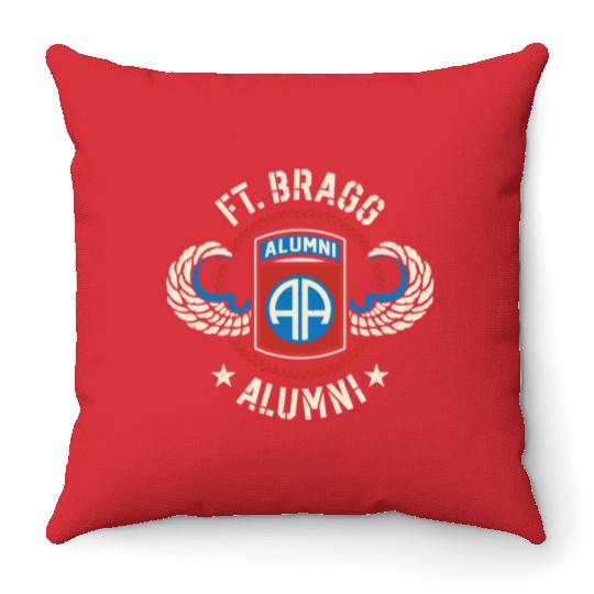 Ft Bragg Alumni Us Army 82Nd Airborne Division Par Throw Pillows