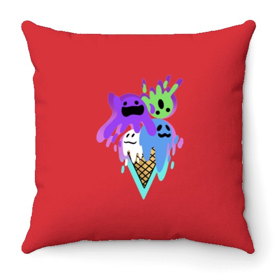 Ice Scream Parodi Throw Pillows