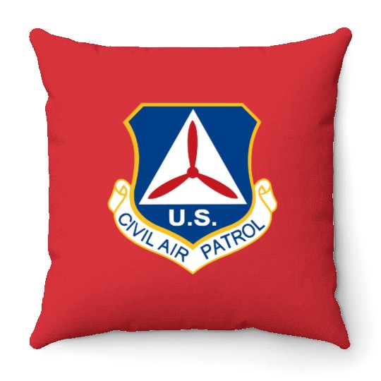 Civil Air Patrol Logo Air Force Cap Military Veter Throw Pillows