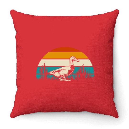 Duck hunting animal welfare gift idea Throw Pillows