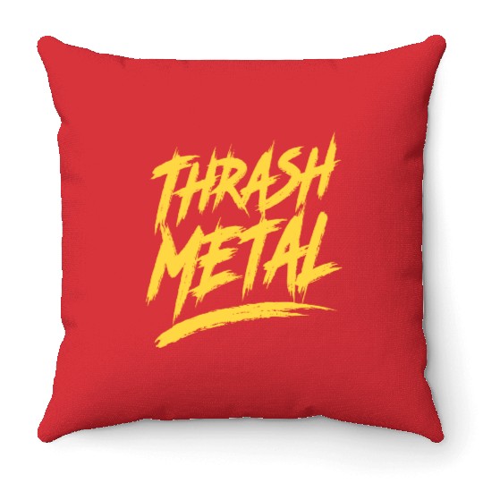 Thrash Metal Throw Pillows