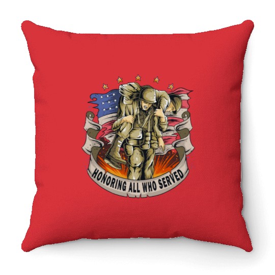 US army Throw Pillows