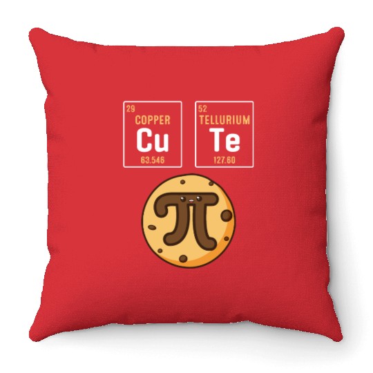 Funny Pi Day 3,14 Pi Number Symbol Math Teacher Throw Pillows