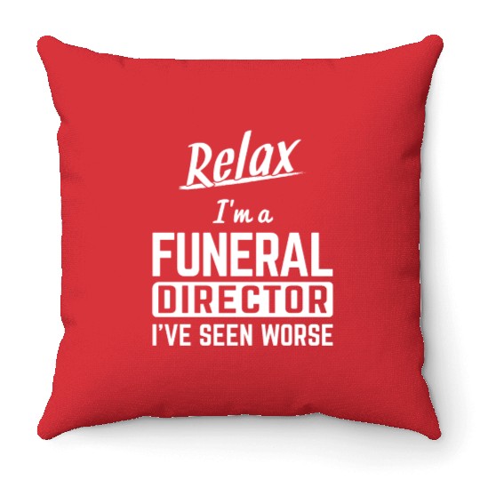 Funeral Director Director Throw Pillows