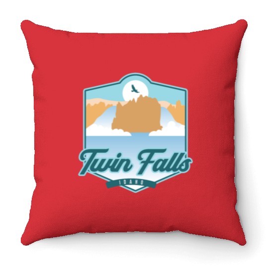 Twin Falls – Idaho Throw Pillows