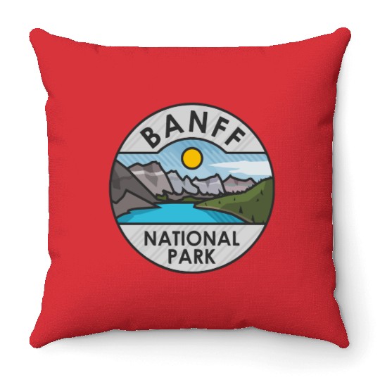 Banff National Park Throw Pillows