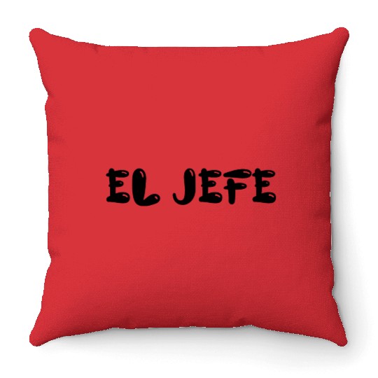 El Jefe Throw Pillows