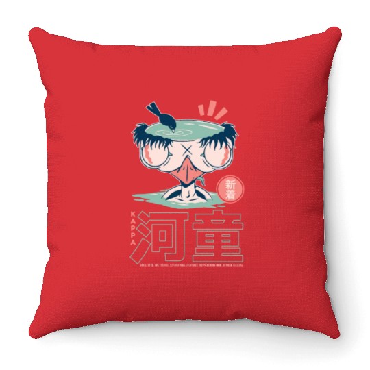 KAPPA Japanese YOKAI Throw Pillows
