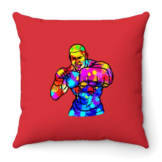 Gym Fitness Bodybuilding Exercise Throw Pillows