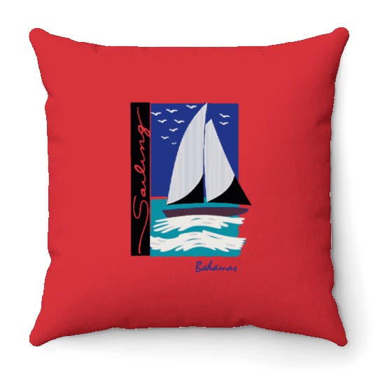 boats and hoes step brothers Throw Pillows