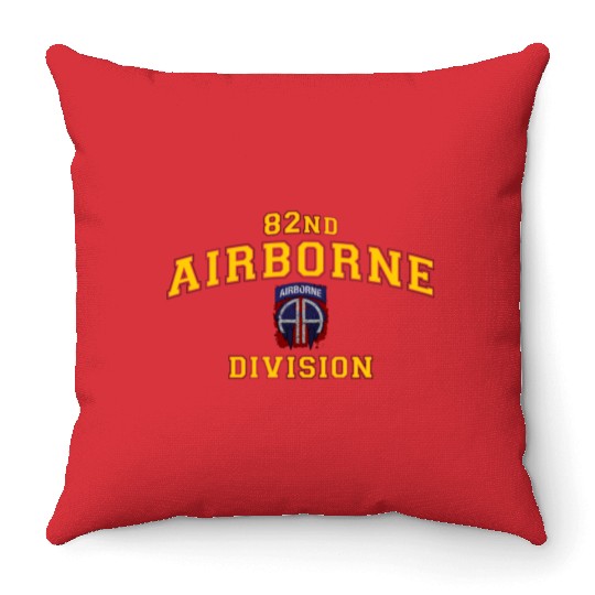 Us Army 82Nd Airborne Division Paratrooper Throw Pillows