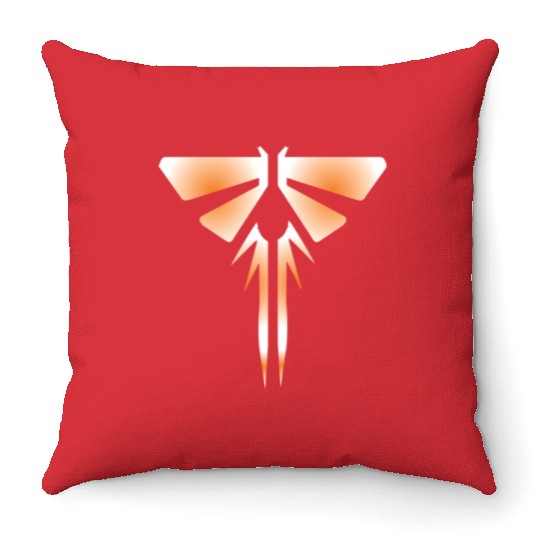 The Last of Us Fireflies Logo Graffiti Throw Pillows