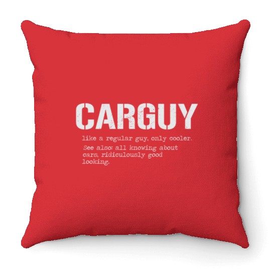 Car Guy Throw Pillows