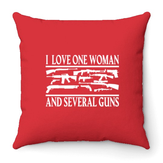 Gun Army Combat Clothes Military shooting Soldier Throw Pillows