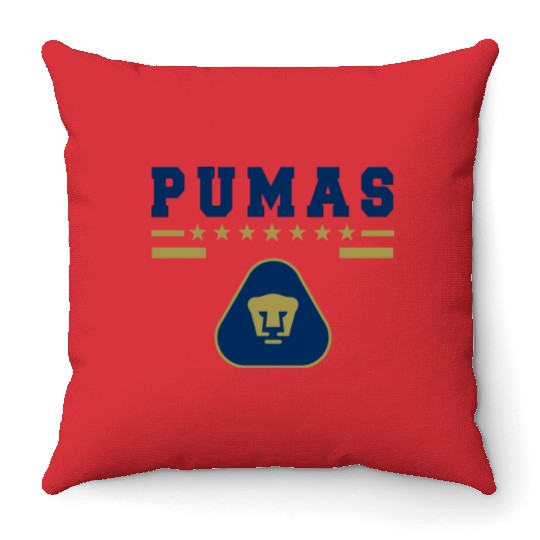 FC Puma UNAM Mxica Soccr Tam Mom Dad Ad 1906 Throw Pillows