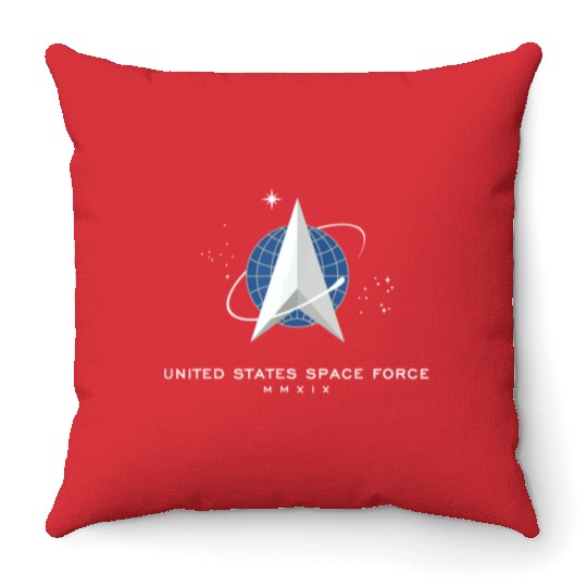 UNITED STATES US SPACE FORCE USSF DELTA FLAG birth Throw Pillows