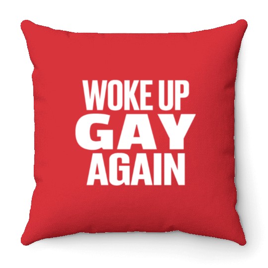 Gay Couple Homosexual LGBTQ Queer Pride Throw Pillows