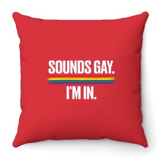 Gay Couple Homosexual LGBTQ Queer Pride Throw Pillows