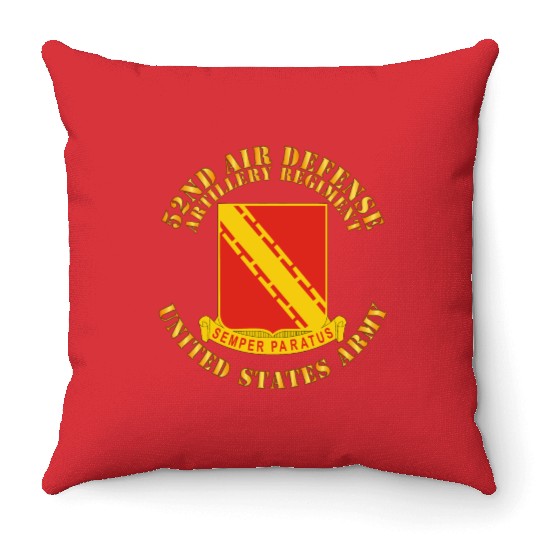Army 52nd Air Defense Artillery Regiment US Army Throw Pillows