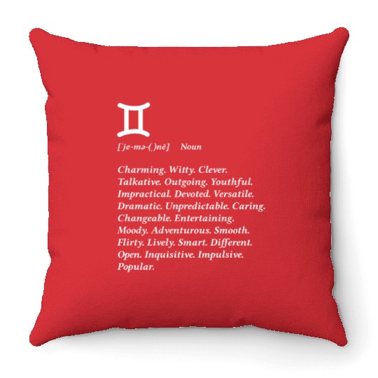 Gemini Throw Pillows
