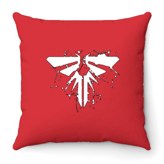 the last of us fireflies ellie joel abby Throw Pillows