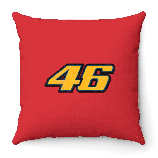 46 Race Moto GP Throw Pillows