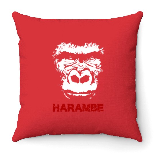 Harambe Throw Pillows
