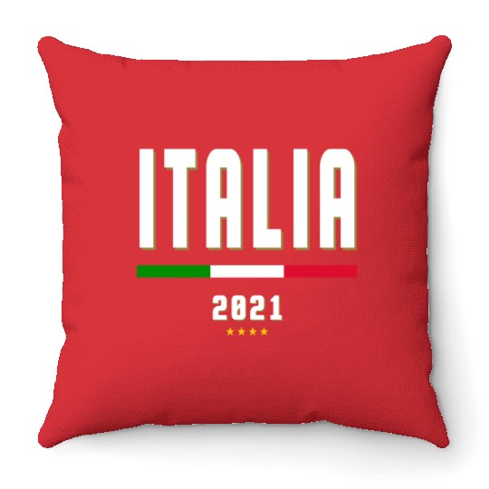 italia Soccer Jersey 2021 - italian Football Throw Pillows
