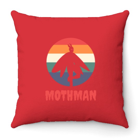 Mothman Throw Pillows