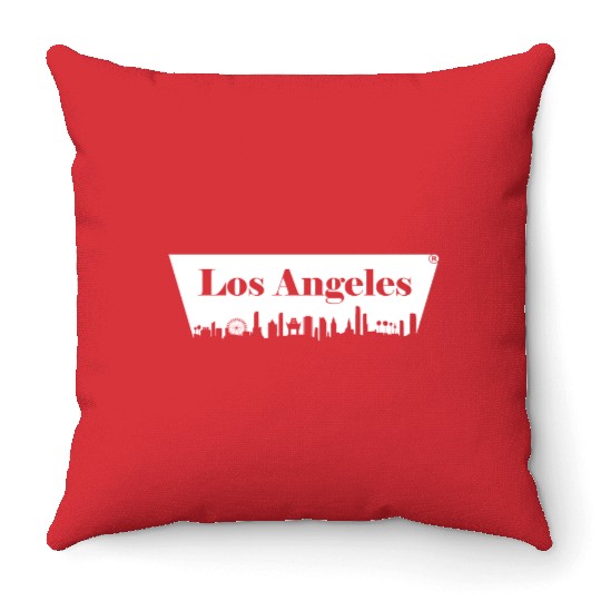 Los Angeles Skyline Throw Pillows